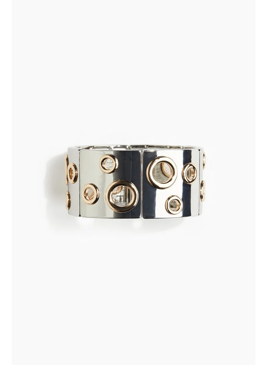 اتش اند ام Eyelet-Detail Cuff Bracelet