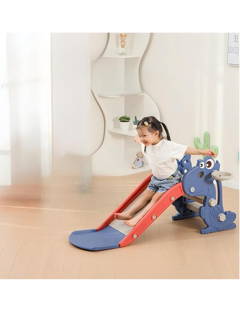 Toddler Slide for Kids Age 2 3 4 5 6 7 8 9，Loverly baby slide and Ball Rack for kids outdoor Indoor 3-10 Year Old，Home Kids Slide for Boys and Girls（E4）  - Image 4