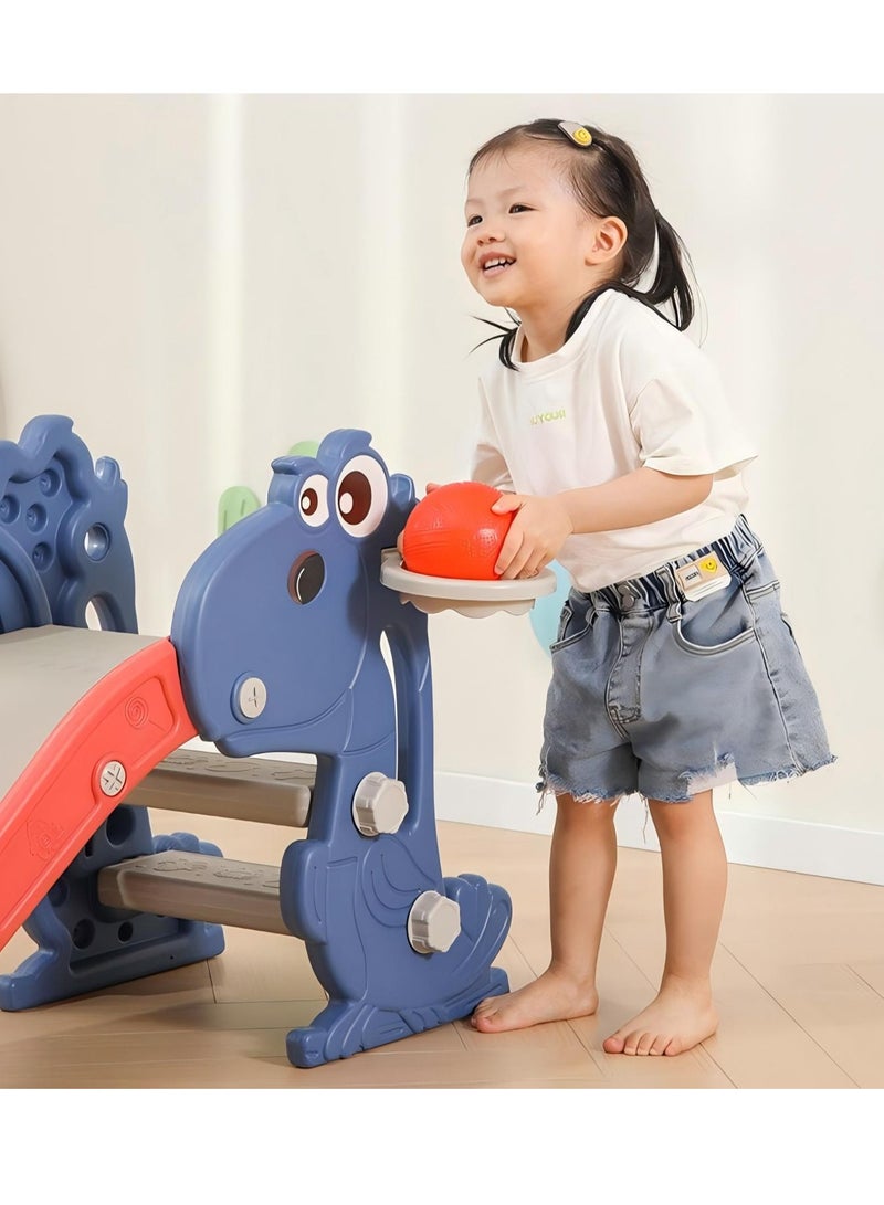 Toddler Slide for Kids Age 2 3 4 5 6 7 8 9，Loverly baby slide and Ball Rack for kids outdoor Indoor 3-10 Year Old，Home Kids Slide for Boys and Girls（E4）  - Image 5