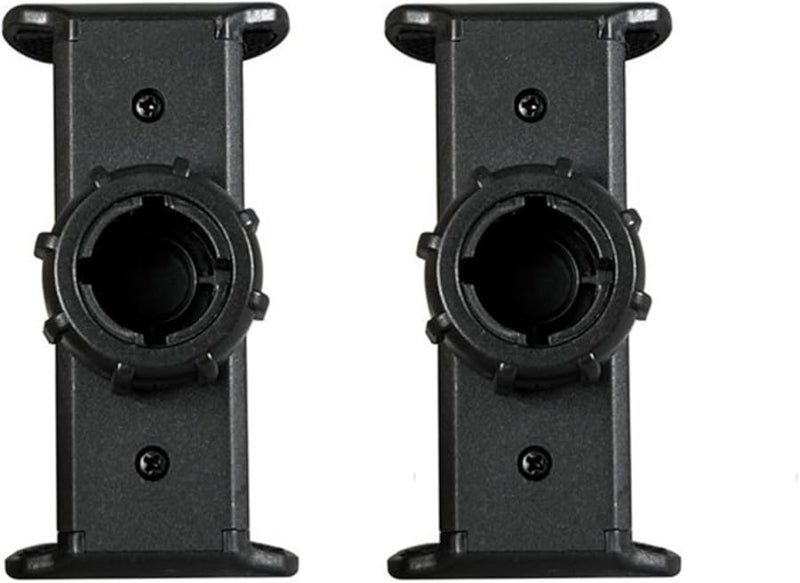 2 Pcs Black ABS Phone Holder Mount With 17mm Ball Joint Rotatable Clamp For Light Stand - Image 1