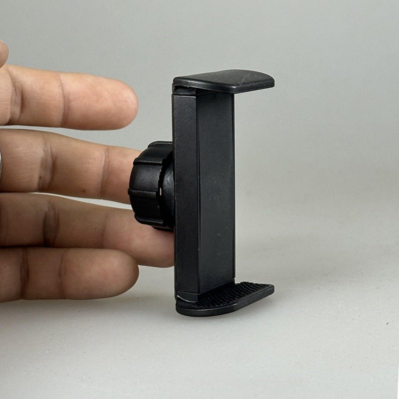 2 Pcs Black ABS Phone Holder Mount With 17mm Ball Joint Rotatable Clamp For Light Stand - Image 5
