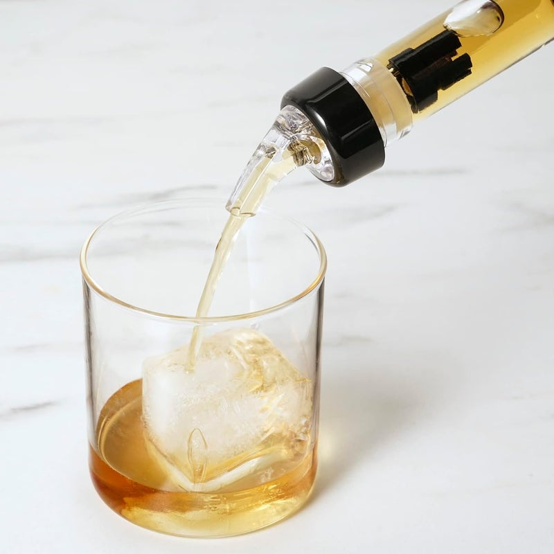 True Ace Measured Liquor Pour Spout - 1oz Pourer - Fits Standard Liquor Bottles - Automatic Measuring Liquor Pourer Bar Accessory - Plastic Set of 2 - Image 4