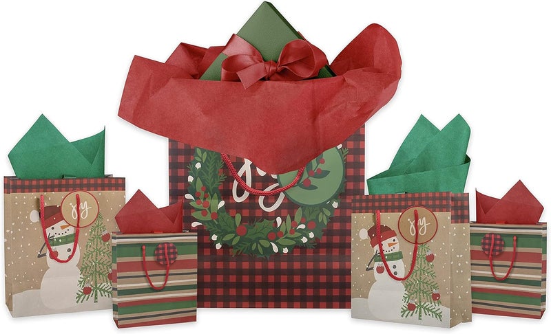 IM Customization Red and Green Christmas Tissue Paper - 30 Sheets - 20 x 26 Inches - for Christmas Gifts, Holiday Crafts, and More - Image 4