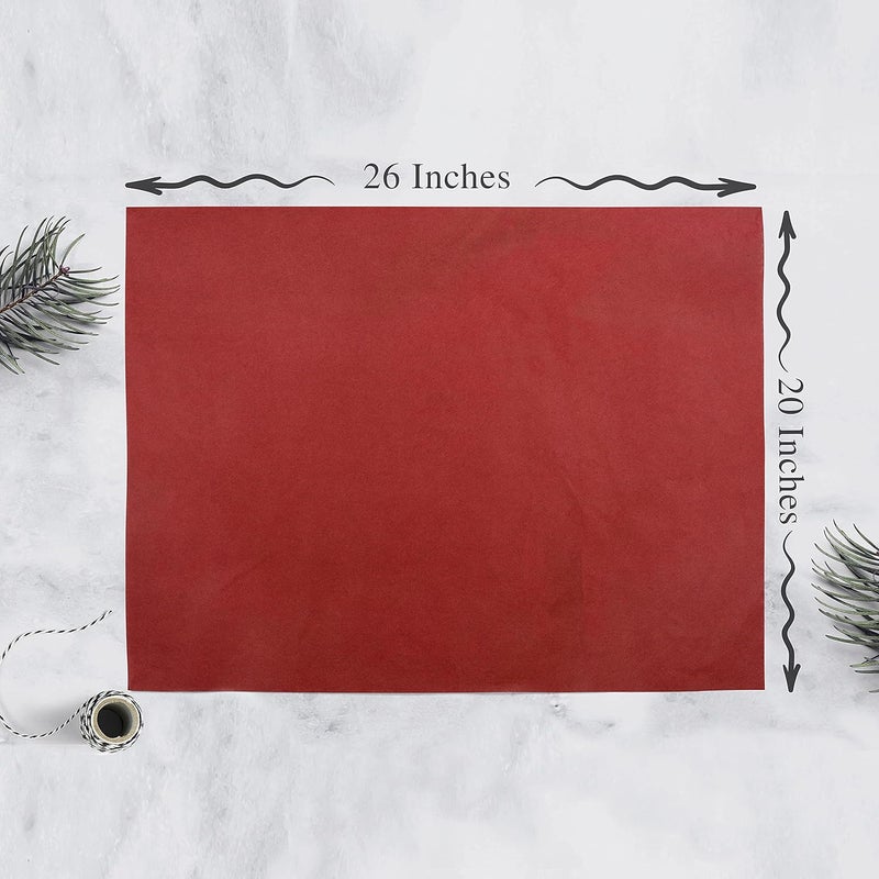 IM Customization Red and Green Christmas Tissue Paper - 30 Sheets - 20 x 26 Inches - for Christmas Gifts, Holiday Crafts, and More - Image 2