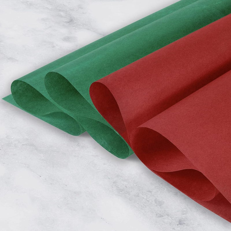 IM Customization Red and Green Christmas Tissue Paper - 30 Sheets - 20 x 26 Inches - for Christmas Gifts, Holiday Crafts, and More - Image 3