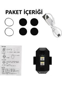 7 Color Mini LED Rechargeable 45W Dron Scooter Bicycle Motorcycle Car Strobe LED Warning Light