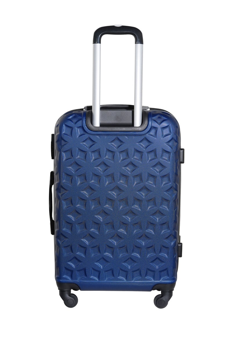 KTMC ABS Luggage 24 inches Checked Suitcases, KTMC-9191 Navy - Image 2