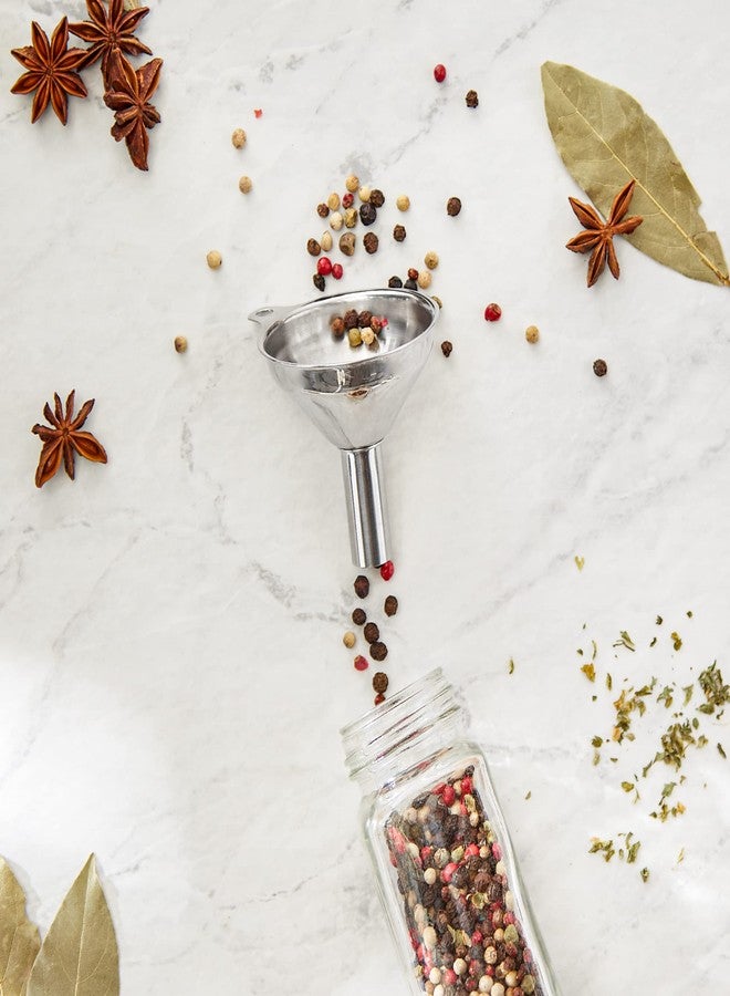 آر أس في بي انترناشيونال قمع من الفولاذ المقاوم للصدأ - لملء البرطمانات والزجاجات الضيقة، قطعة واحدة - Image 2