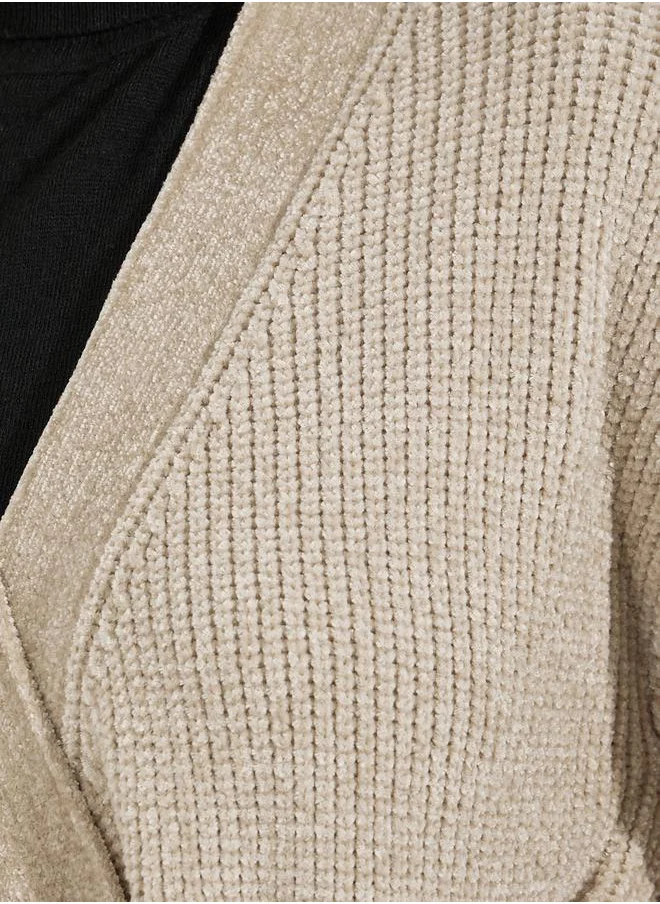 Styli Regular Fit Short Length Wrap Sweater