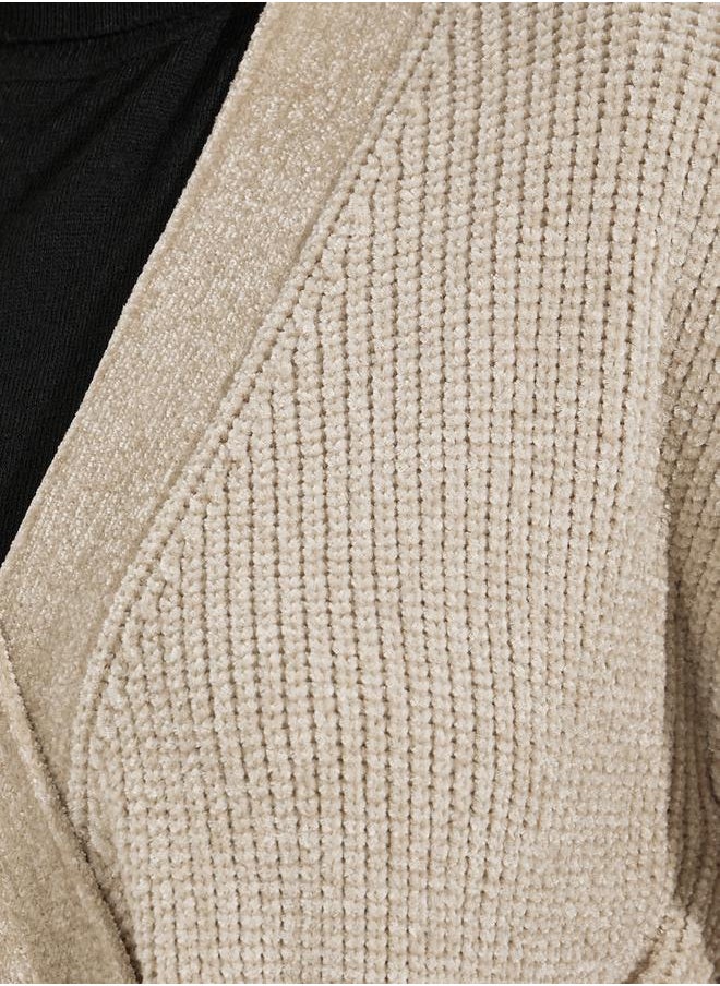 Regular Fit Short Length Wrap Sweater