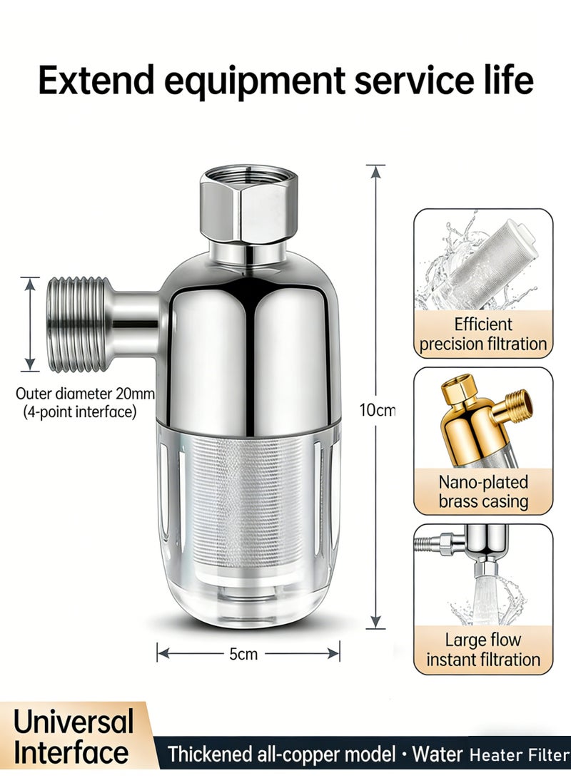 Bathroom Shower Head Pre-Filter,Stainless Steel Home Water Filter – No-Replacement Filter Element,Prevents Impurities, for Water Heater, Washing Machine & Dishwasher - Image 5