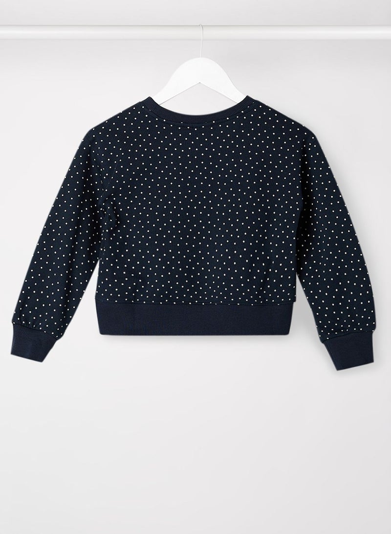 NAME IT Kids Polka Dot Long Sleeve Sweatshirt  - Image 2