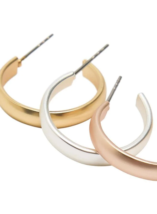 PARFOIS Set Of Basic Small Hoop Earrings