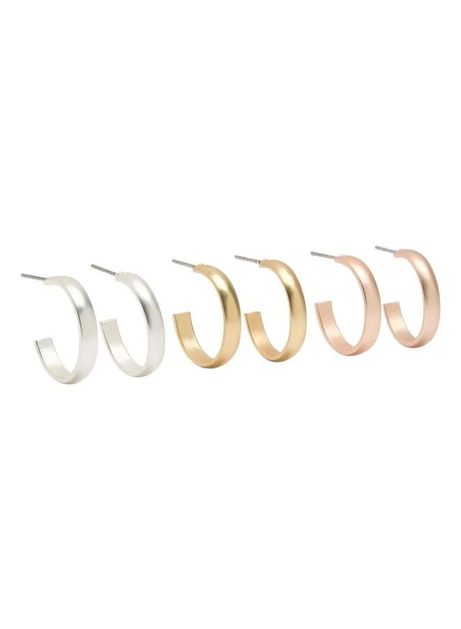 PARFOIS Set Of Basic Small Hoop Earrings
