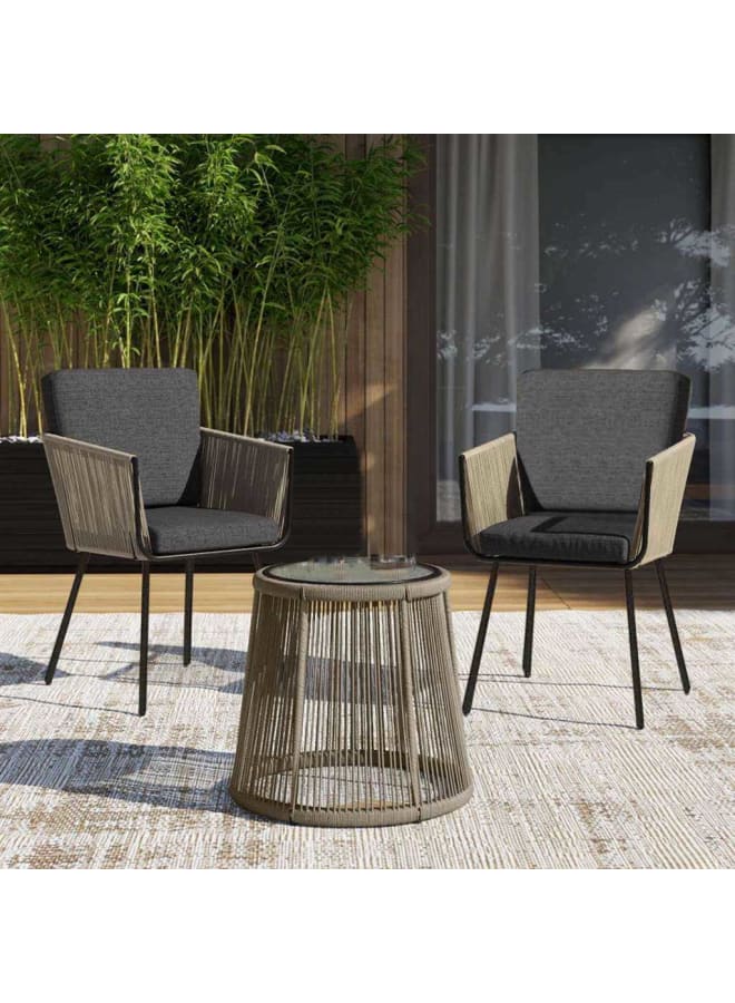 Sampa Rattan Rattan Soft Outdoor set 3 Pieces - Multi color - Image 1