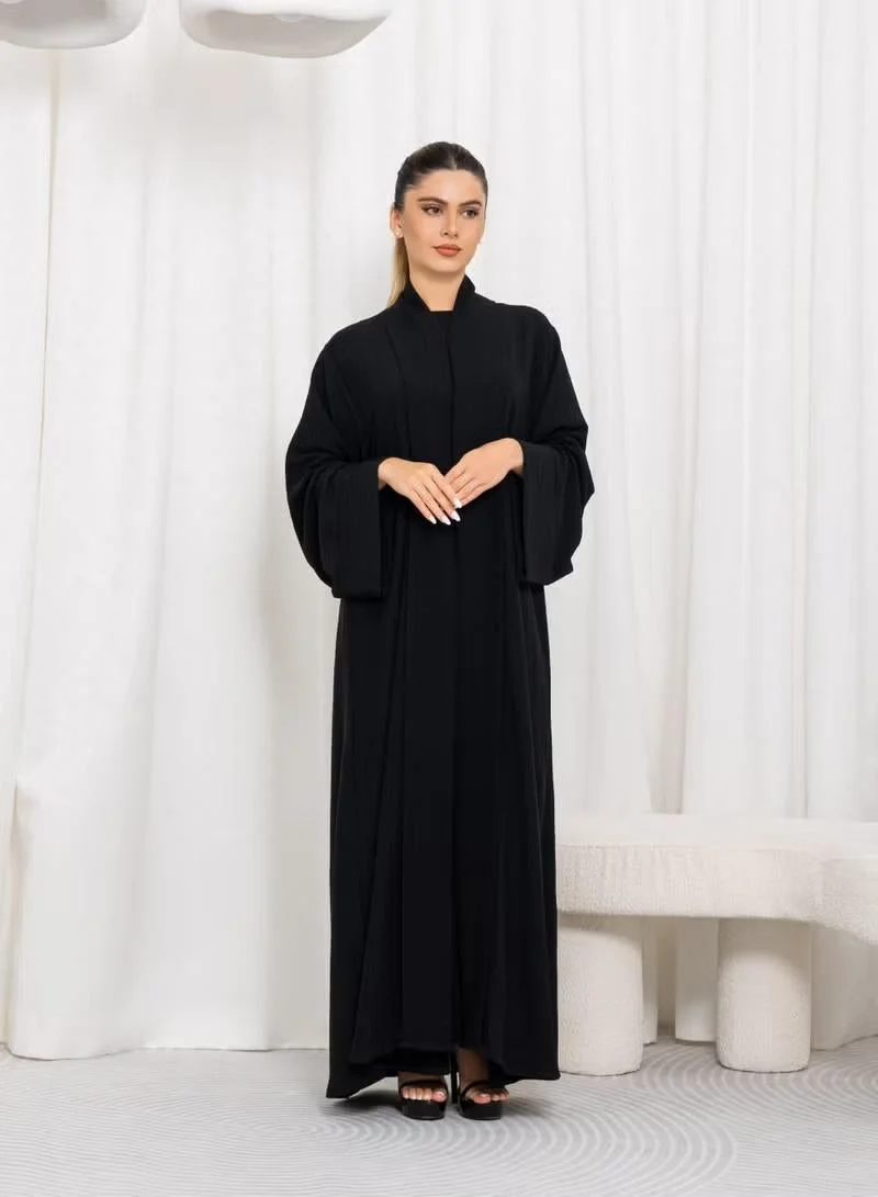 Nikias Black CY Fabric with Folded Front Band