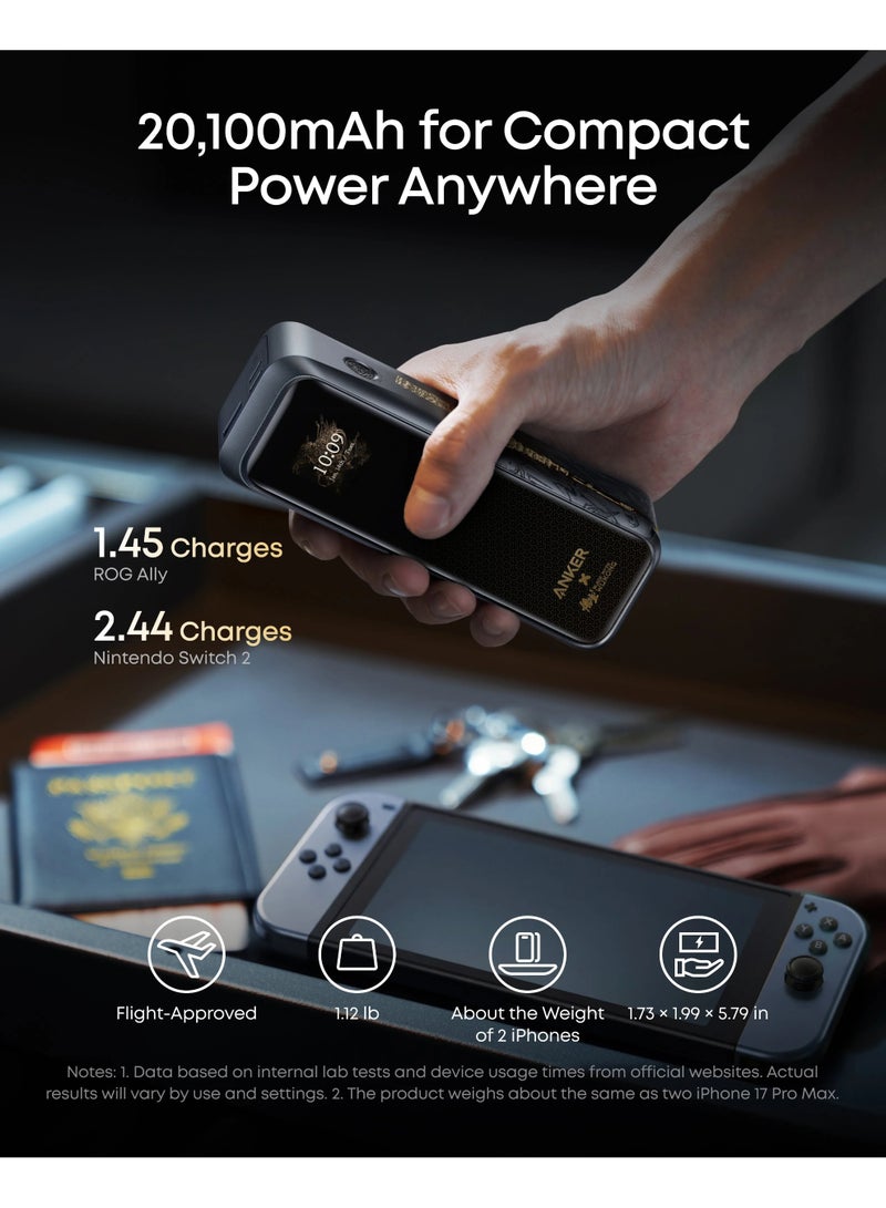 أنكر Anker Prime Power Bank 220W 20000mAh Black for Laptops & Smartphones - Image 5