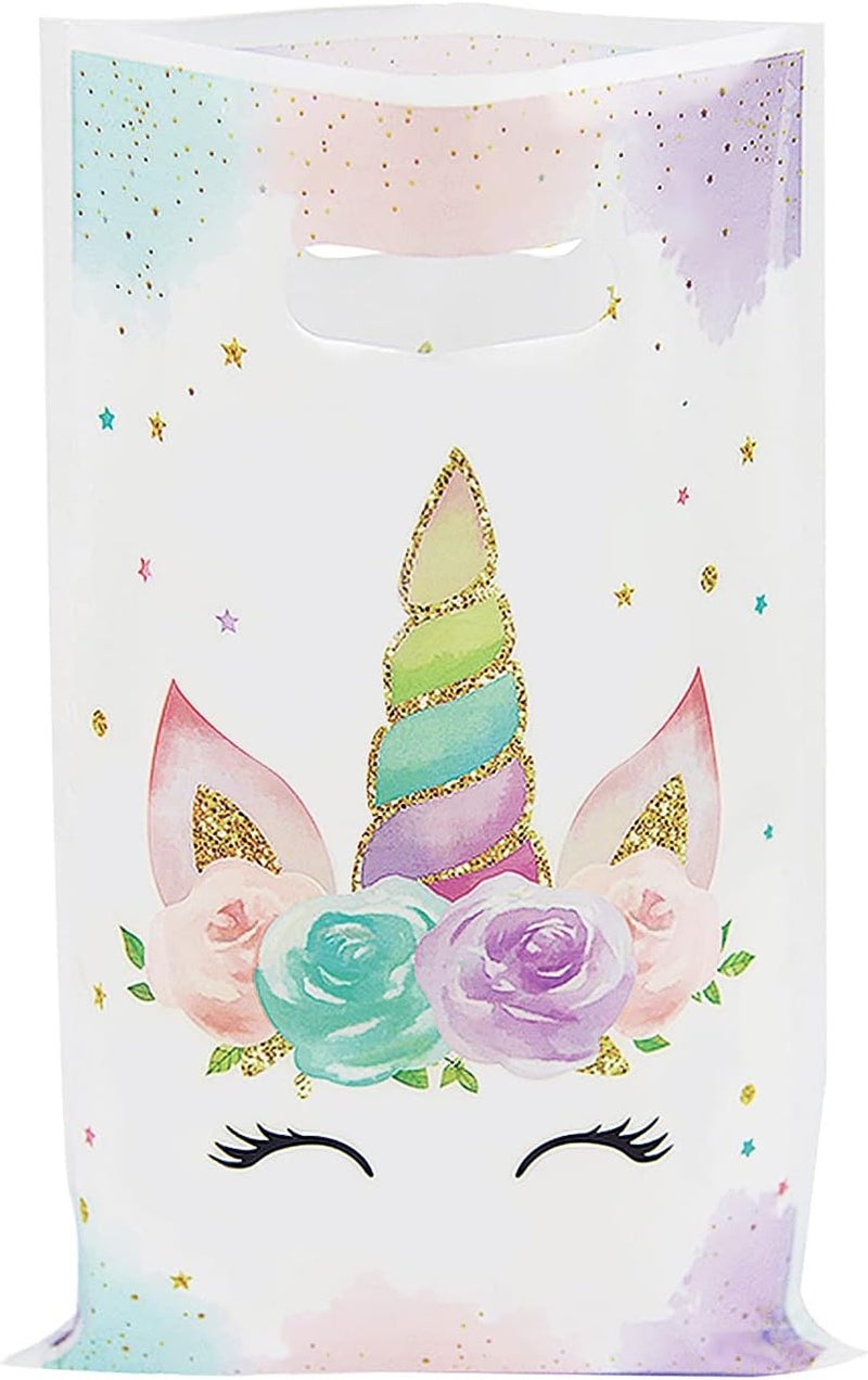 DaiUni 30 PCS Unicorns Goodie Bags Party Favor Bags with Handles for Kids Birthday - Image 1