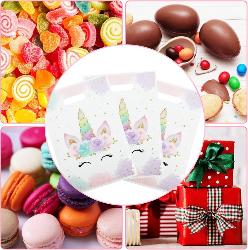 DaiUni 30 PCS Unicorns Goodie Bags Party Favor Bags with Handles for Kids Birthday - Image 3