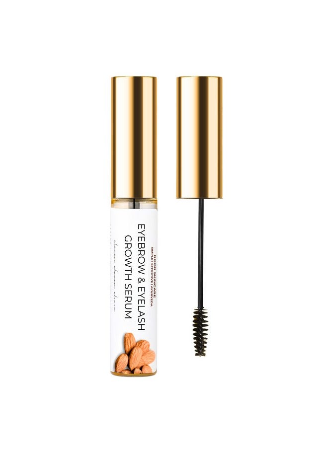 Noor skincare - Eyebrow & Eyelash Growth Serum/Oil - Organic, Brow & Lash Boosting Enhancer For Thick Eyebrows And Eyelashes - Has Castor Oil For Volume & Comes With Applicator (5 Ml) - Image 1