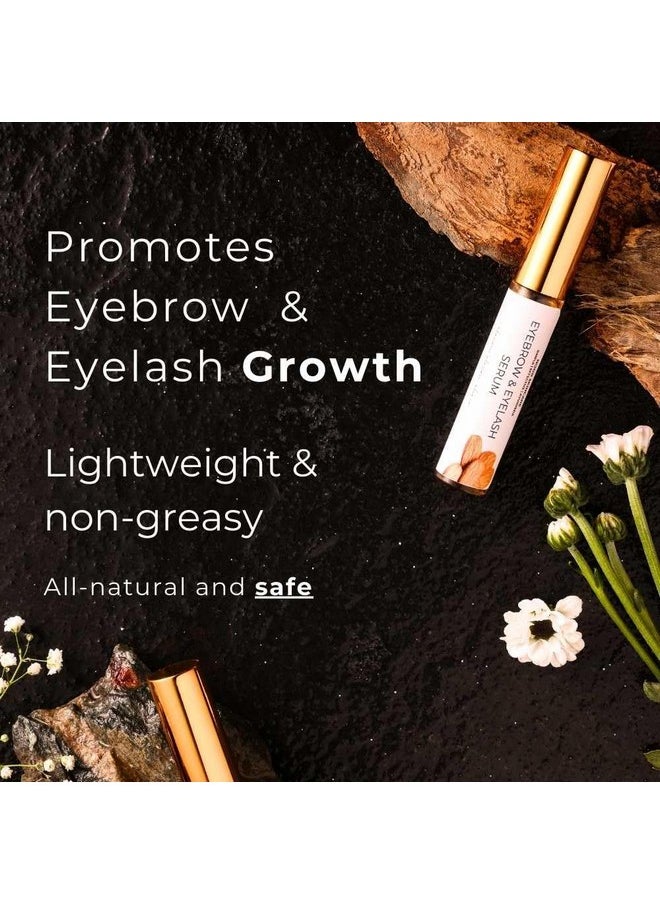Noor skincare - Eyebrow & Eyelash Growth Serum/Oil - Organic, Brow & Lash Boosting Enhancer For Thick Eyebrows And Eyelashes - Has Castor Oil For Volume & Comes With Applicator (5 Ml) - Image 1