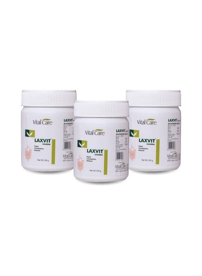 Vital Care Laxvit Churna 100 gm (Pack Of 3) - Rapid constipation Reliver - Image 1