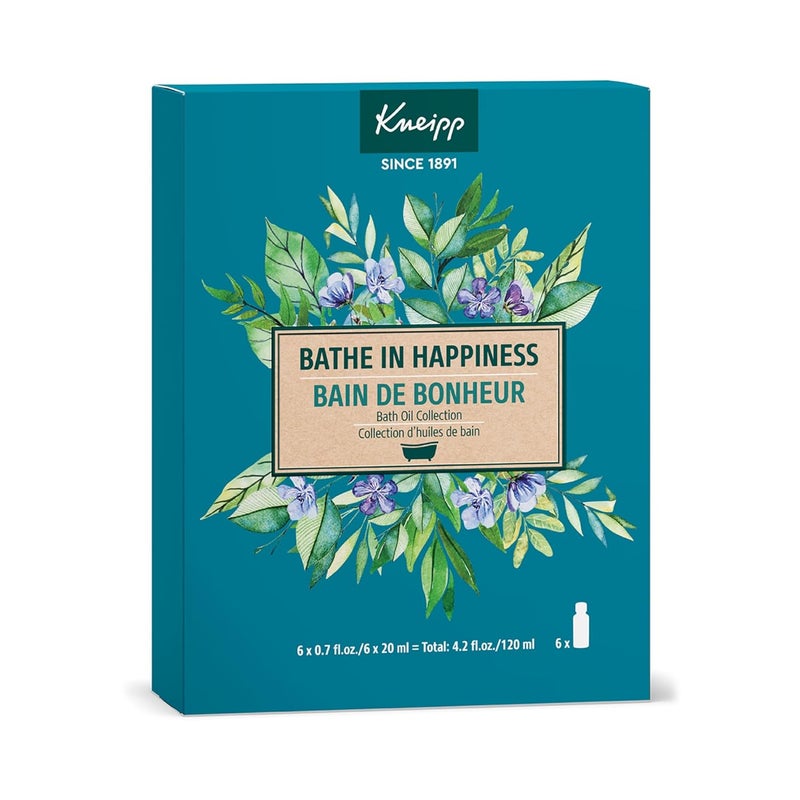 Kneipp مجموعة زيوت الاستحمام السعيدة من كنيب 6 قطع 067 لكل زجاجة 6 إجمالي مثالية للتجربة والسفر زجاجة واحدة توفر ما يصل إلى حمامين - Image 1