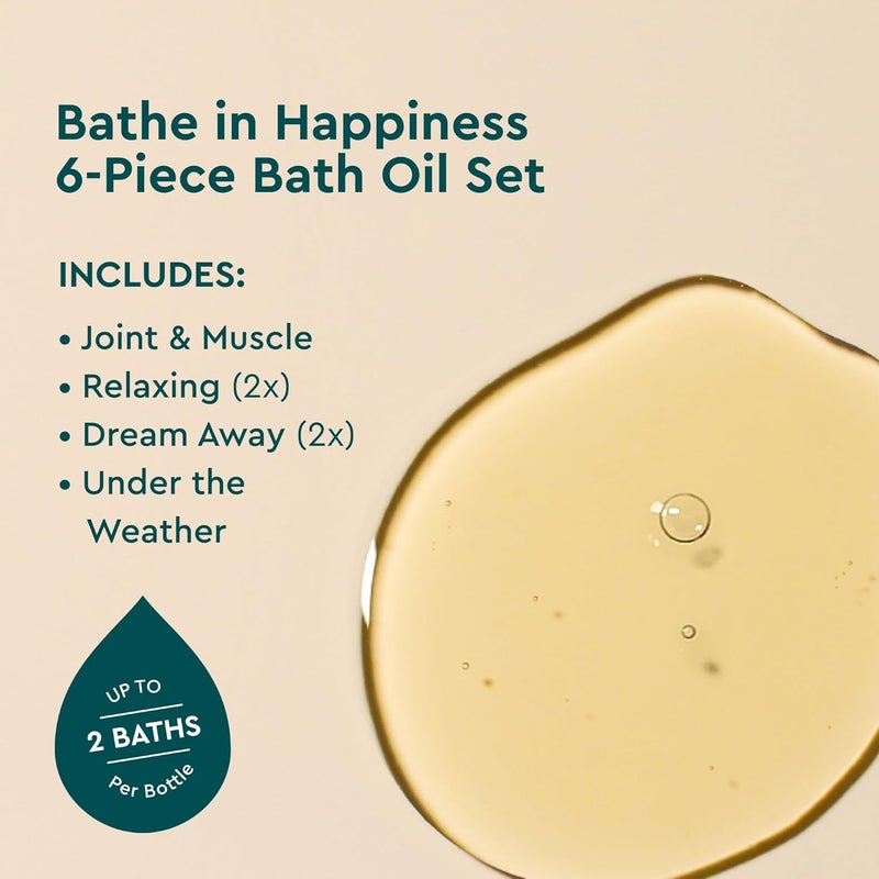 Kneipp مجموعة زيوت الاستحمام السعيدة من كنيب 6 قطع 067 لكل زجاجة 6 إجمالي مثالية للتجربة والسفر زجاجة واحدة توفر ما يصل إلى حمامين - Image 2