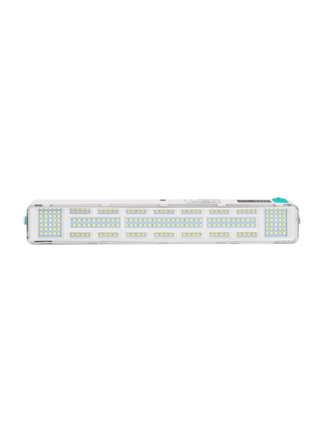 Olsenmark فانوس طوارئ LED من أولسنمارك مع الطاقة الشمسية OME2857 | بطارية 4000mAh، 136+56+8 LED SMD | مخرج USB وشحن Type-C | 6 ساعات عمل | مدمج وقابل للحمل | أبيض - Image 2