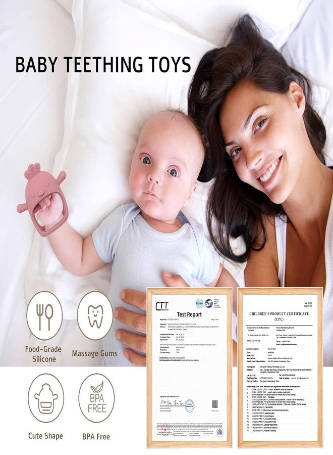 ACUDY Baby Teething Toy Ring - BPA-Free Food Grade Silicone Teether with Multiple Textures & Shapes | Safe Chew Toy for Infants & Toddlers | Pain Relief for Teething Gums | Easy to Hold Baby Teether (Chick) - Image 4