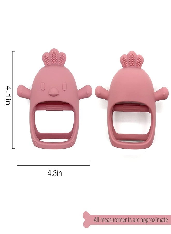 ACUDY Baby Teething Toy Ring - BPA-Free Food Grade Silicone Teether with Multiple Textures & Shapes | Safe Chew Toy for Infants & Toddlers | Pain Relief for Teething Gums | Easy to Hold Baby Teether (Chick) - Image 3
