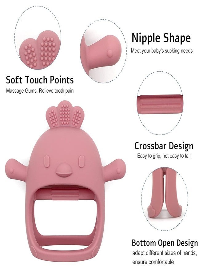 ACUDY Baby Teething Toy Ring - BPA-Free Food Grade Silicone Teether with Multiple Textures & Shapes | Safe Chew Toy for Infants & Toddlers | Pain Relief for Teething Gums | Easy to Hold Baby Teether (Chick) - Image 5