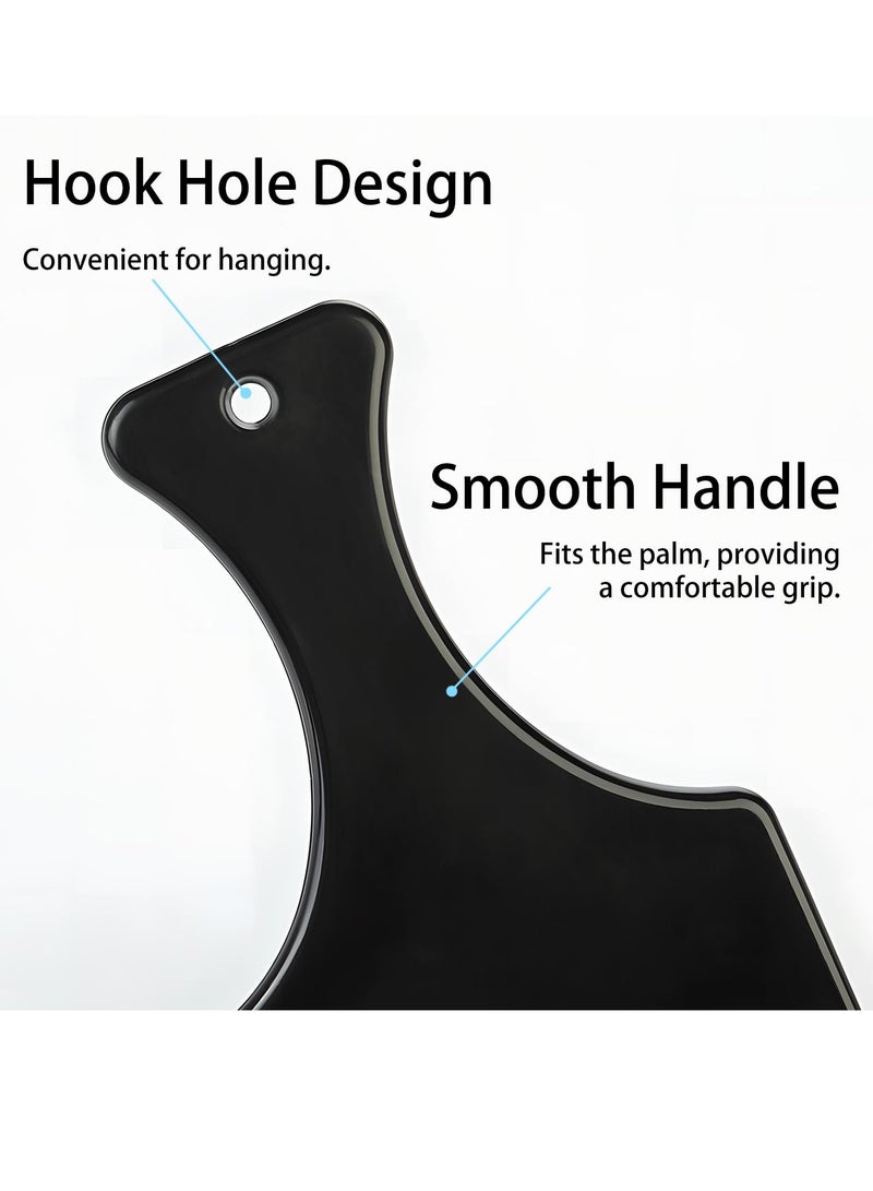 3 Pack Plastic Afro Pick Lift Hair Comb, Wide-Tooth Detangling Styling Comb, Ideal for Wigs, Curly & Thick Hair, Barber & Hairdresser Tool (Black) - Image 4