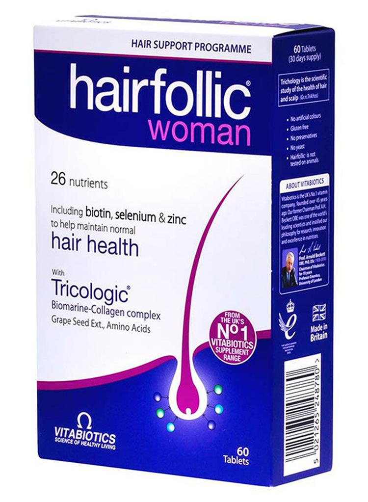 Vitabiotics Wellwoman Hairfollic Tablets 60's - Image 1