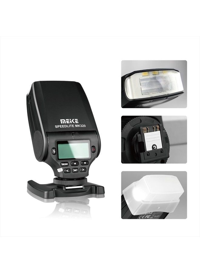 Meike فلاش ميك MK-320N ميني TTL أوتوماتيكي لنظام نيكون MI هوت شوز DSLR وكاميرات مرآة J1 J2 D550 D810 D800 D3300 D7000 وغيرها - Image 5