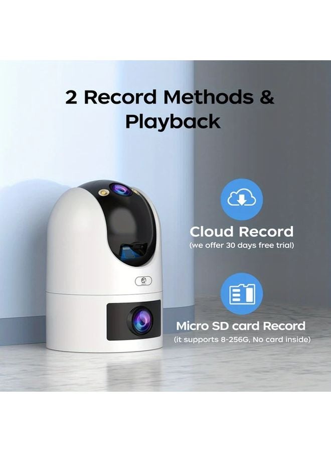 MxDV Color 3MP Smart Full HD PTZ Camera Dual View Remote Intercom For Home Security - Image 5