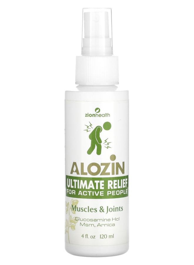 Zion Health - Alozin Ultimate Relief Muscles & Joints 4 fl oz (120 ml) - Image 1