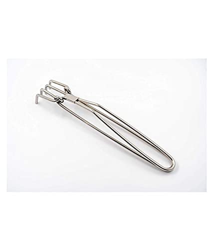 Puthak Stainless Steel Pakkad - Wire Tong - Plain Utility Pakkad, Kitchen Tong Silver Color Size 10 X 2 inch - Image 1