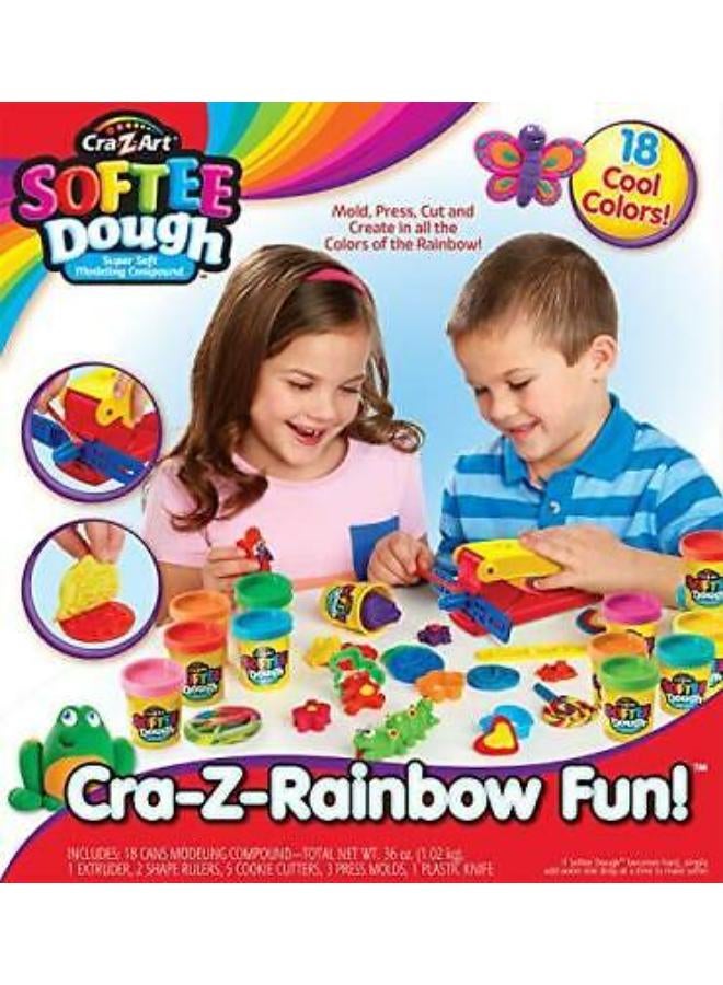 Cra-Z-Art Super Rainbow Softee Dough Color Pack Set
