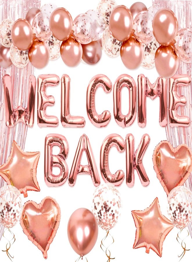 Roaring Good Time 16 PCS Welcome Back Banner Balloons Welcome Back Office Decoration Welcome Back Banner Homecoming Party Moving Party Welcome Party Decoration - Image 1