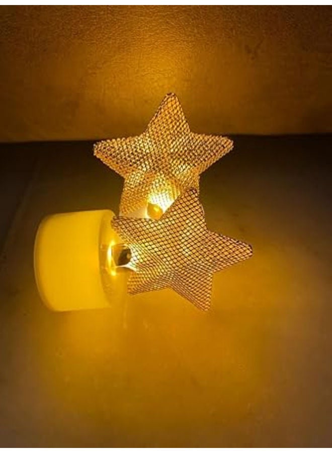 مصباح ليد صغير على شكل نجمة لموسم الأعياد - عبوة من 12 قطعة - Image 4