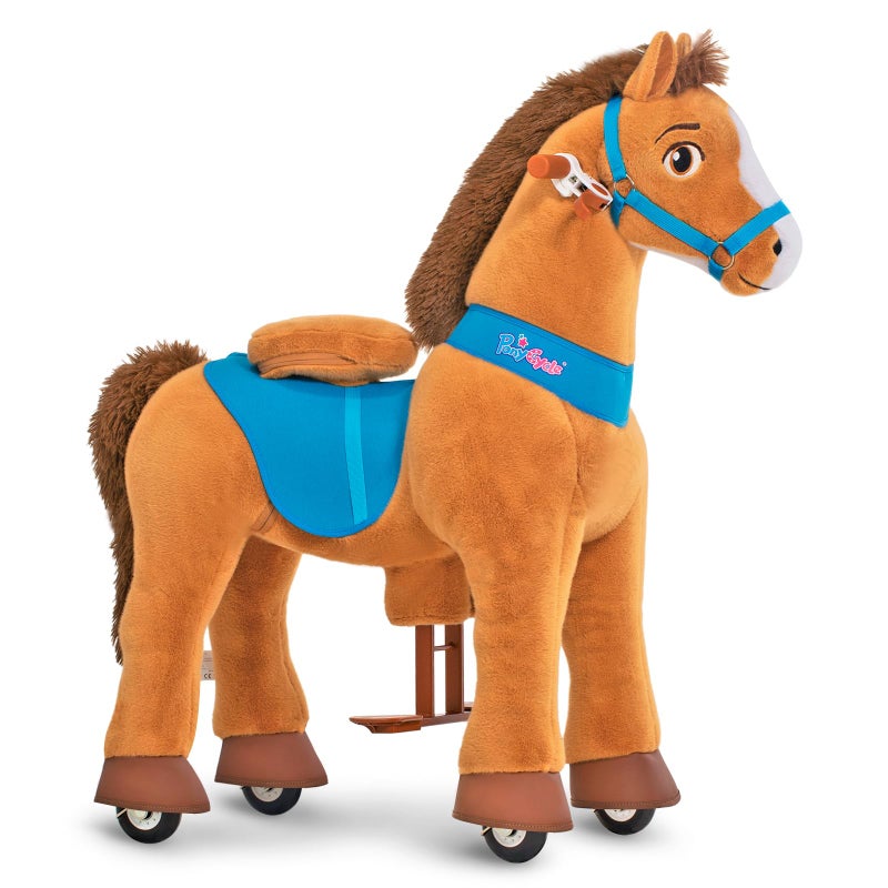 PonyCycle Kids Horse Ride on Toys Plush Interactive Riding Horse Essential Model E for Toddlers 34 Walking Rocking Horse No Electricity Giddy up Riding Gifts Toys Brown E337 - Image 3