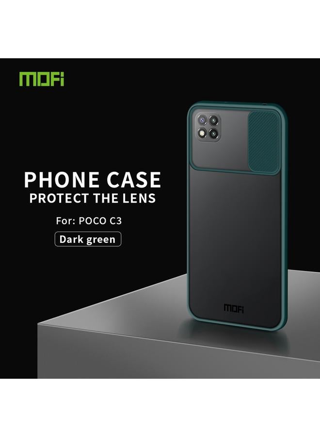 The Bros Case For Xiaomi Poco C3 Xing Dun Series Translucent Frosted PC + TPU Privacy Anti-glare Shockproof All-inclusive Protective Case