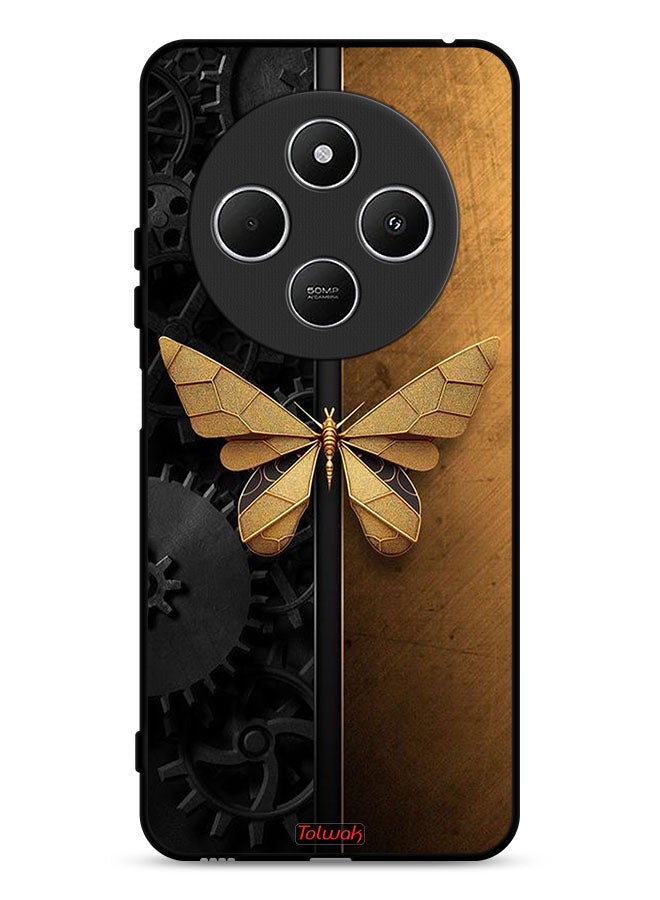 Tolwak Xiaomi Redmi 14C 4G Protective Case Cover Steel Butterfly - Image 1
