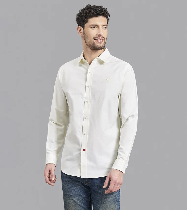 BEVERLY HILLS POLO CLUB Casual Long Sleeve Shirt