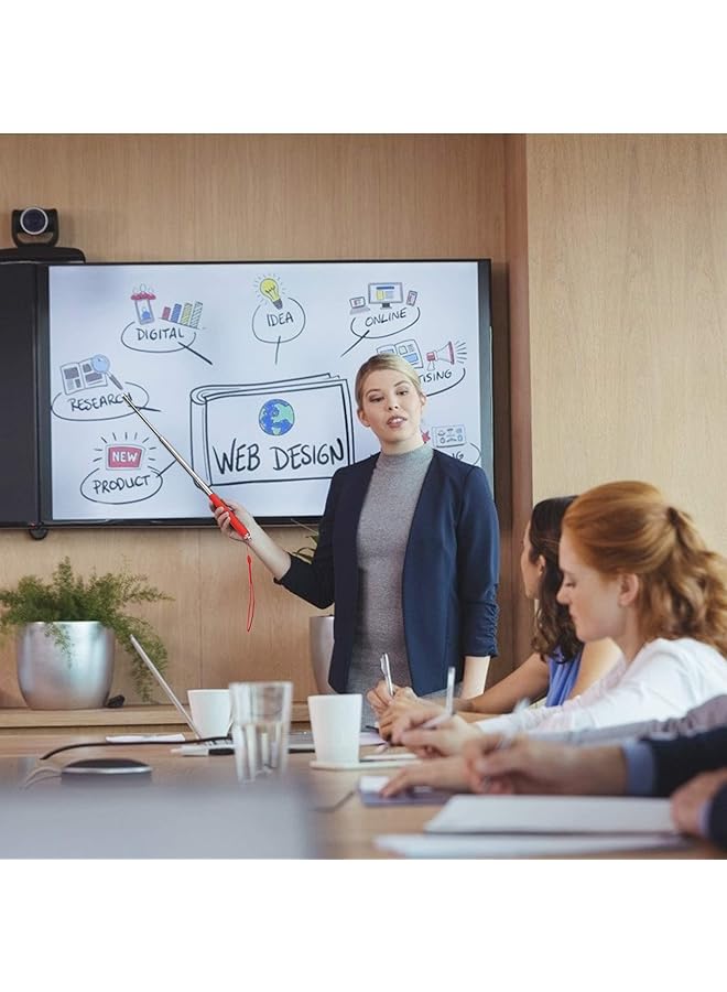 Pointer Stick 2 Pack 1M Telescopic Pointer Stick With Hand Lanyard Presentation Pointers For Coach Class Classroom Whiteboard Post Pointer