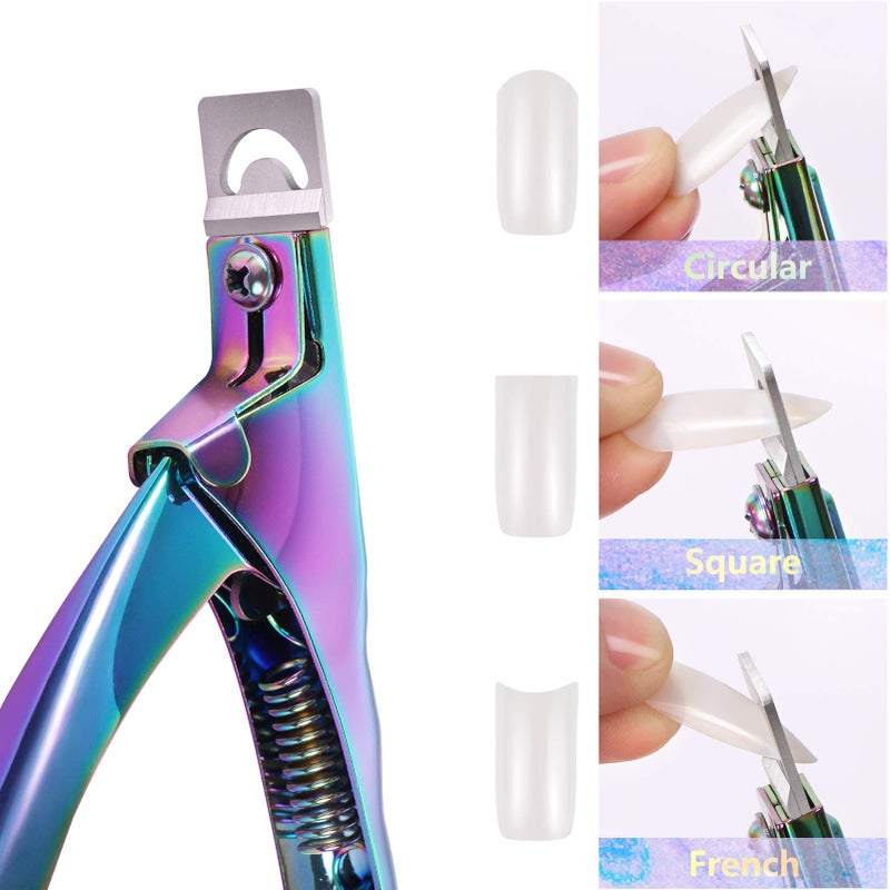 MIKIMIQI Dual Nail Forms Set Poly Gel Quick Building Kit, 120Pcs Stiletto Molds With 10Pcs Tips Clips, Clipper Trimmer, Dual-Ended Extension Gel Brush, File - Image 4