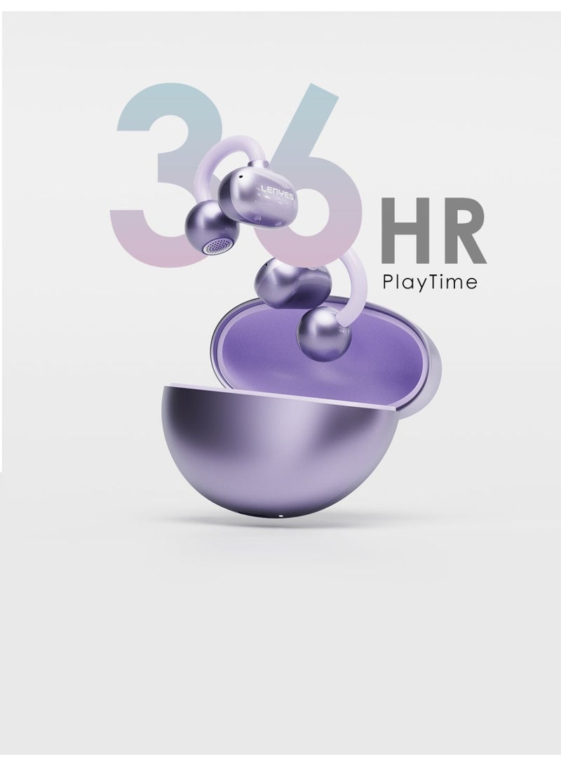 Lenyes FreeClip Wireless Earbuds - Open Ear Bluetooth Earphones with Long Lasting Battery - Grace Air203, Random Color - Image 5