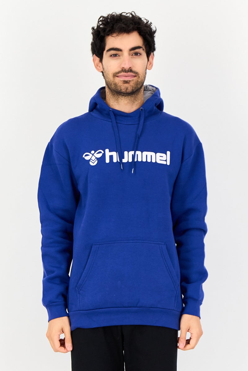 Hummel Men Sportswear Fit Long Sleeve Outdoor Hoodie, Royal Blue - Image 1