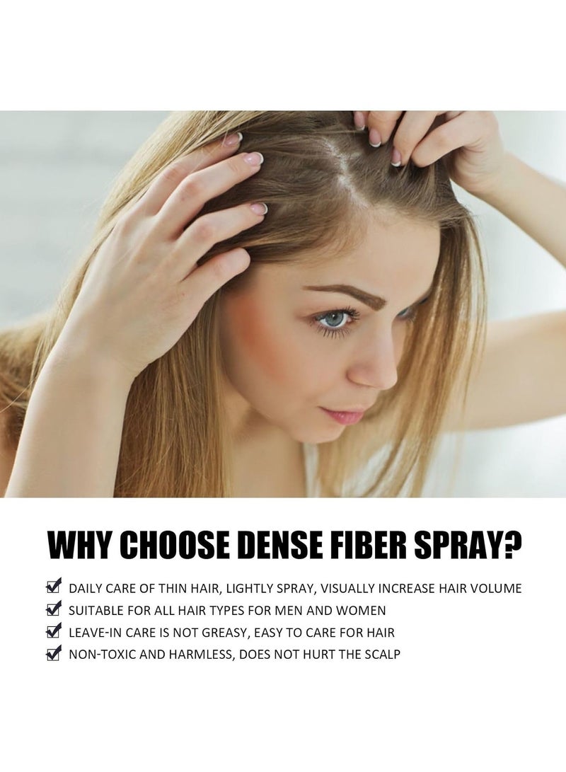 إيلهو ألياف بناء الشعر علاج فوري لتساقط الشعر، مسحوق ألياف الشعر للشعر الخفيف والبقع الصلعاء، مسحوق إخفاء الشعر للنساء والرجال 12 جرام (أسود) - Image 3